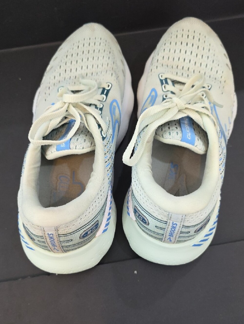 Brooks Glycerin GTS 20 Women's Shoes - Light Gray and Blue Accents Size 8.5 - Picture 8 of 10